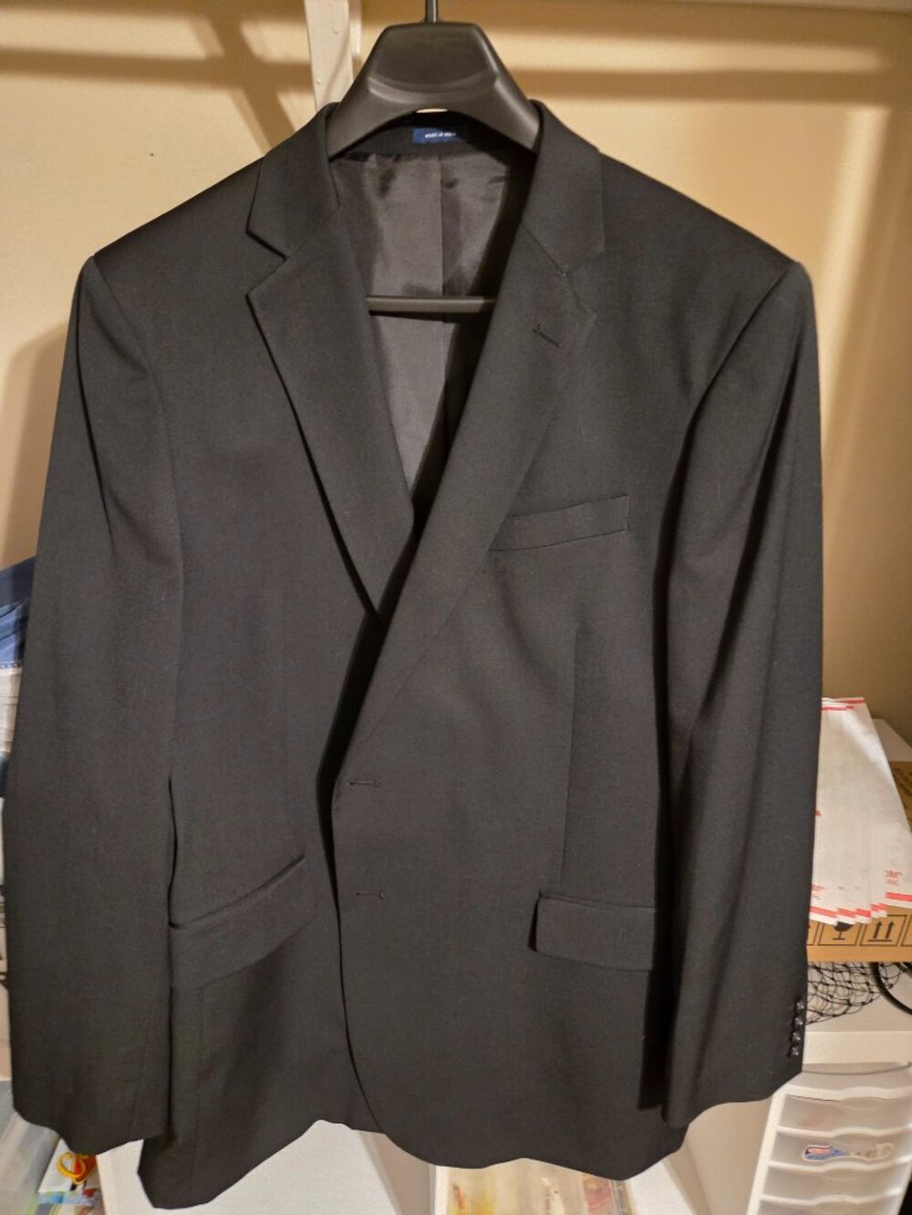 Stafford Suit Jacket, Black, 50L